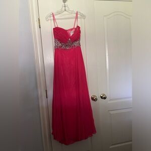 ASPEED Bright Pink Prom Dress